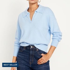 Blue so soft collar sweater top from Old Navy